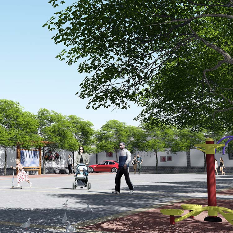 濟(jì)寧市安居街道宮白莊文化廣場設(shè)計(jì)